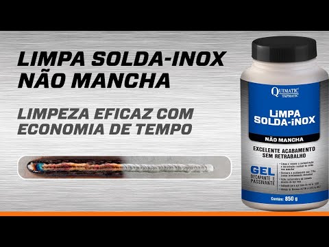 Vídeo: Gel Decapante Limpa-Solda-Inox Não Mancha