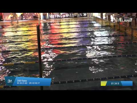 Serie 2 dei 200 Rana  Assoluti Femmine Agonisti - Meeting di Halloween 10Trofeo citta' di Rosa'