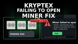 Kryptex Fails to open miner Fix