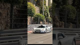 Fernando Alonso driving his Ultra Rare Mercedes CLK-GTR in Monaco