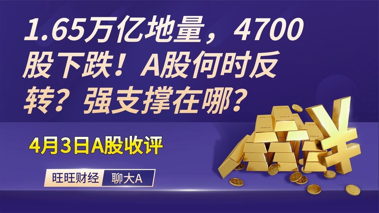 1.65万亿地量，4700股下跌！A股何时反转？强支撑在哪？