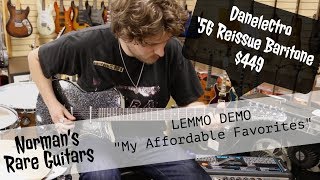 Video thumbnail for LEMMO DEMO: Danelectro ’56 Reissue Baritone $449 | "My Affordable Favorites" by Normans Rare Guitars