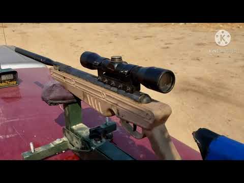Testing 22cal slugs from a break barrel air rifle. 30 yards