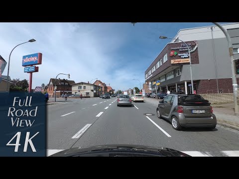 Lübeck, Germany: Stockelsdorf, Krempelsdorfer Allee, Segeberger Straße - 4K (UHD/2160p/60p)