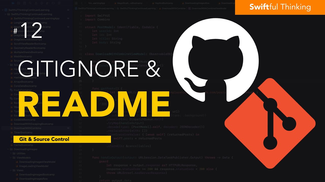 Create GitIgnore and ReadMe in Github  | Git & Source Control #12