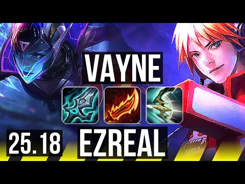 VAYNE & Karma vs EZREAL & Leona (ADC) | Legendary | KR Master | 25.18