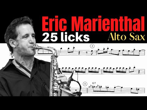 ERIC MARIENTHAL 25 Licks [Sax Alto]