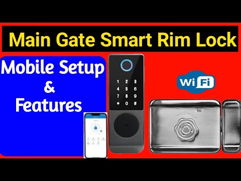 Main Gate Smart Lock Electronic Door Lock Smart WiFi Rim Lock waterproof smart rim lock Tuya #pak