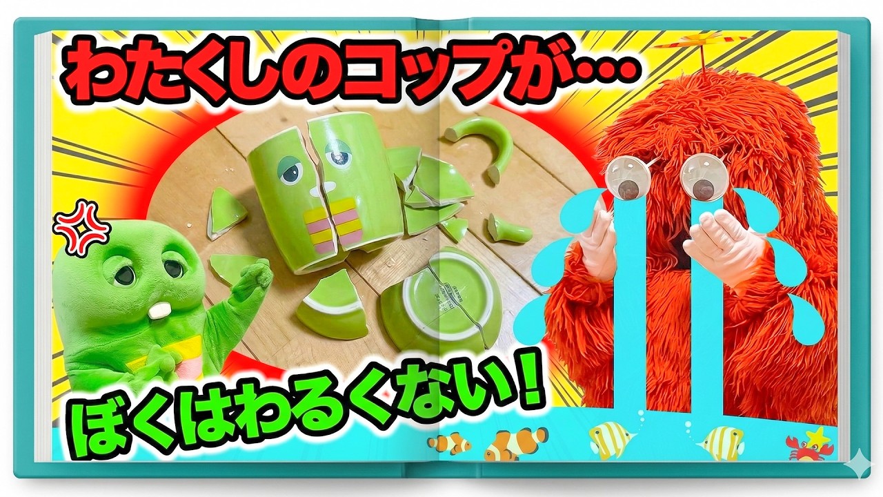 【動画で見る絵本】『ごめんなさい』を言おう！ あやまれないとモヤモヤだまがふえていく！？【子ども向け】#読み聞かせ #絵本 #知育 #教育