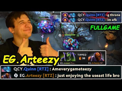 EG Arteezy Anti Mage Safelane Carry vs 12K MMR QCy.CCnC Leshrac Dota 2 Perspective Fullgame