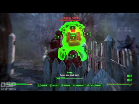 Fallout 4 playthrough pt30 - INSANE Battle: Sentry Bot HELL!