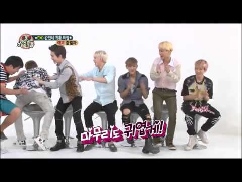 Xiumin & Baekhyun of EXO acting cute 애교