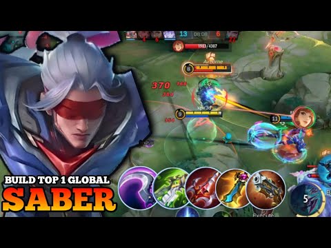 Saber best counter for Guinevere users | saber best build and emblem 2023 | build top 1 global saber