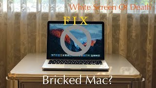 How to Fix a Bricked Mac | Prohibitory Symbol | White Screen of Death