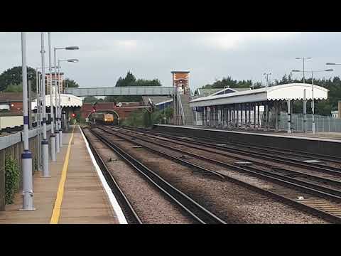 GBRf 66786 TnT 66755 pass Paddock Wood with ECS for Ashford 30/6/18