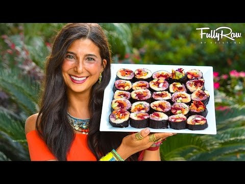 FullyRaw Rainbow Sushi Rolls!