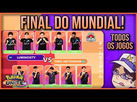 Comentando GRANDE FINAL DO MUNDIAL - Luminosity x OMO Abyssian - PARTIDA COMPLETA - Pokémon Unite