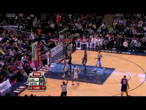Lakers vs. Nets 12/19/09 (Kobe Bryant scores 29 points and collects 10 rebounds)