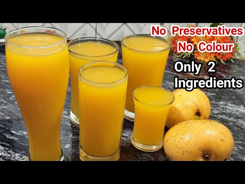 Mango Frooti–100% Natural Mango Juice–Frooti Recipe–Fresh Mango Juice–How To Make Frooti At Home