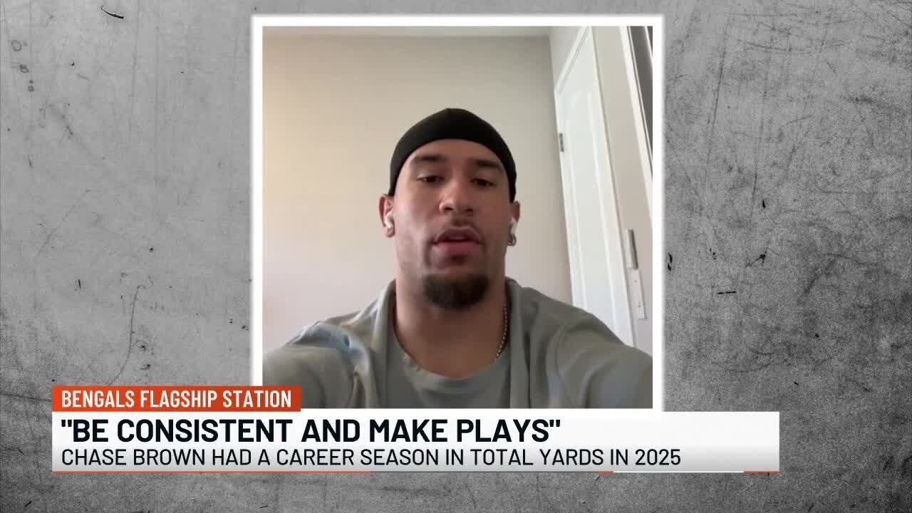 Bengals star RB Chase Brown talks with Fox19 Now about 2026 goals