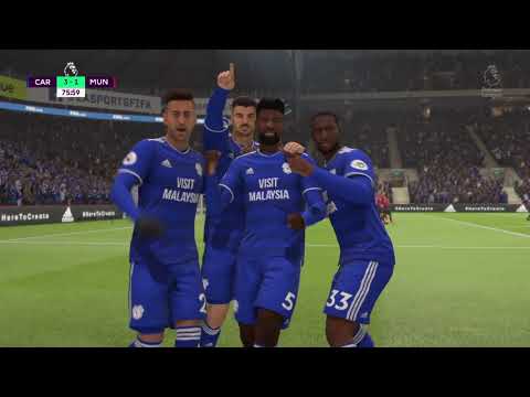 Cardiff 3-1 Manchester Utd - 3-1 GOAL: Bruno Ecuélé Manga