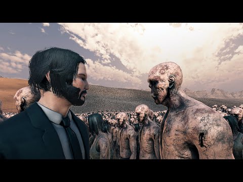 15 John Wick Vs 5 Million Zombies - Ultimate Epic Battle Simulator 2 UEBS 2