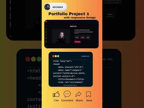 Modern Portfolio Website Using HTML, CSS & JavaScript | Beginner Project