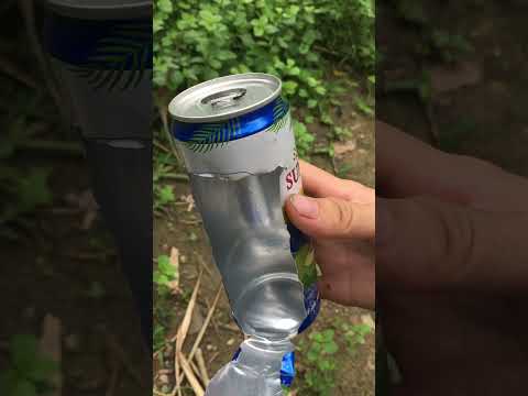 How to make a stove from a soda can #bushcraft #survival #outdoors #viralvideo #camping