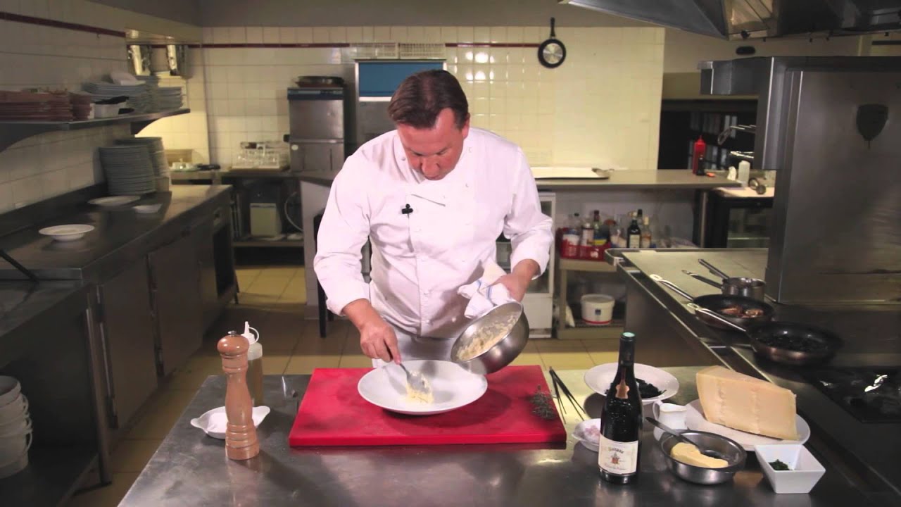 Risotto de pigeon aux trompettes
