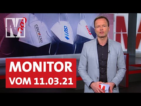 Maskenaffäre der CDU/CSU, Intubation, tödliche Polizeischüsse: MONITOR vom 11.03.21 mit Georg Restle