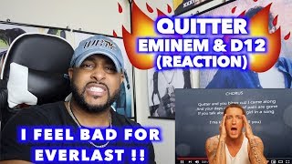 QUITTER - EMINEM | THIS IS THE GREATEST DISS EVER | REACTION