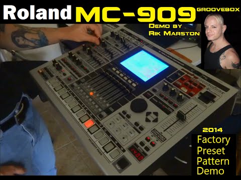 Roland MC-909 Groovebox 2014 FACTORY PRESET DEMO Sampler Synthesizer TR-909