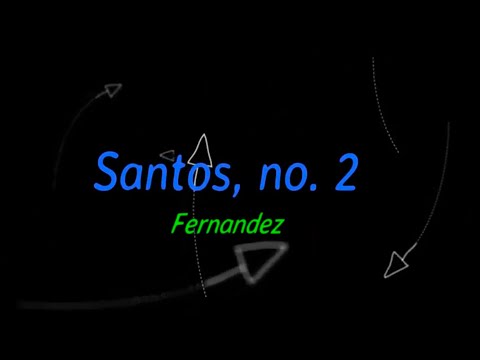Santos, no. 2 - Narcisa Fernandez (cover) - lyrics