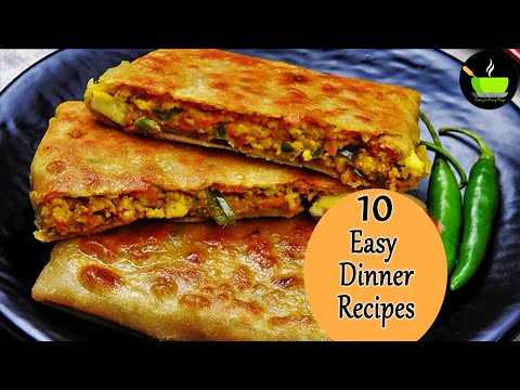 10 Instant Indian Dinner Recipes | 10 mins Dinner Recipes | Quick & Easy Dinner Recipes | Dinner