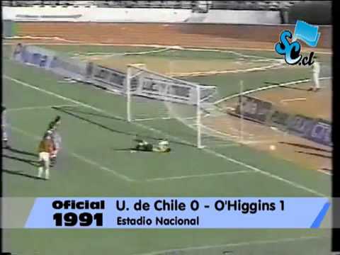 U. DE CHILE 0-1 O'Higgins. 28° Fecha, T. Nacional 1991