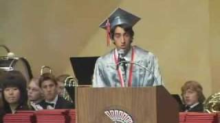 preview picture of video 'Jonathon Youshaei Deerfield HS Commencement Speech 2009 PART I'
