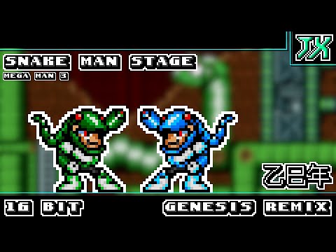 【HAPPY NEW YEAR(2025)】[16-Bit;Genesis]Snake Man Stage - Mega Man 3