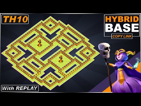 New BEST! TH10 Base 2021 with REPLAY | Town Hall 10 (TH10) TROPHY/FARMING Base - Clash of Clans