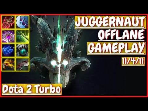 Juggernaut 11/4/11 [OFFLANE] [Gameplay DOTA 2 Turbo] 7.32