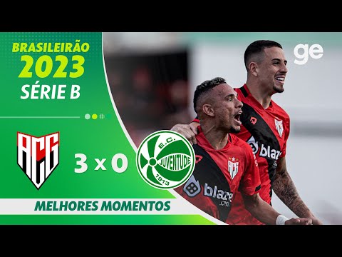 ATLÉTICO-GO 3 X 0 JUVENTUDE | MELHORES MOMENTOS | 27ª RODADA BRASILEIRÃO SÉRIE B 2023 | ge.globo