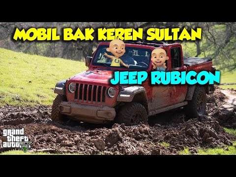 Sultan Upin punya Mobil bak Kece Jeep Rubicon, Ipin Senang - GTA V Upin Ipin Episode Terbaru 397