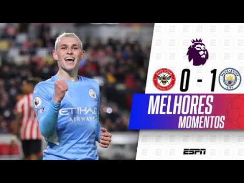 Gols e lances de Brentford x Manchester City