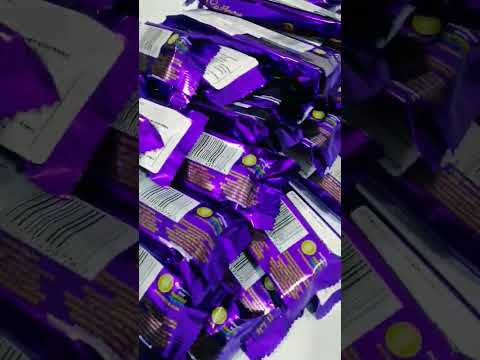 Counting my Cadbury Twirl chocolate #asmr #shorts #viralvideo