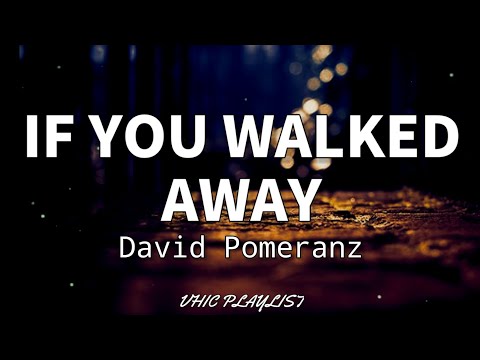If You Walked Away - David Pomeranz (Lyrics)🎶