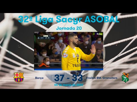 32ª Liga Sacyr ASOBAL J20: Barça - Fraikin BM. Granollers 37-33