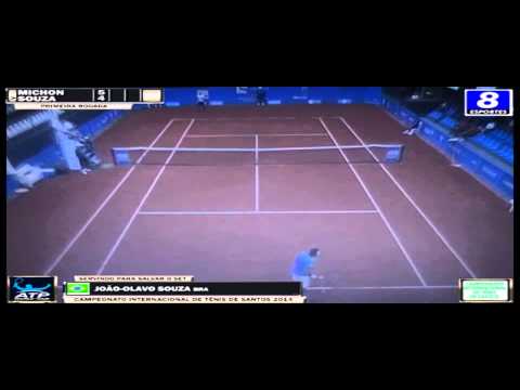 Axel Michon v João Souza - Challenger Santos 2014 - 1ª Rodada (Set 1)