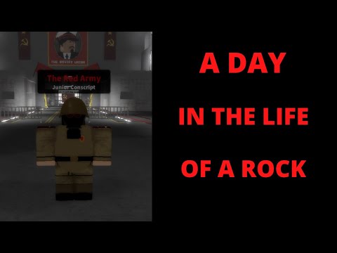 A day in the life of a rock in Military Simulator Roblox