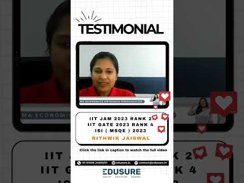 Rithwik Jaiswal — IIT JAM + GATE + ISI