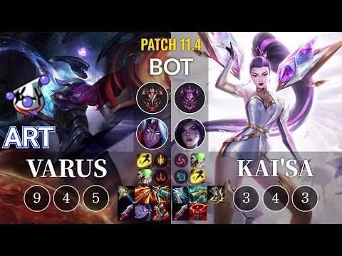 RJ Art Varus vs Kai'Sa Bot - KR Patch 11.4