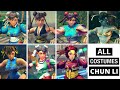 CHUN LI All SKINS Costumes Street Fighter 4 SFIV